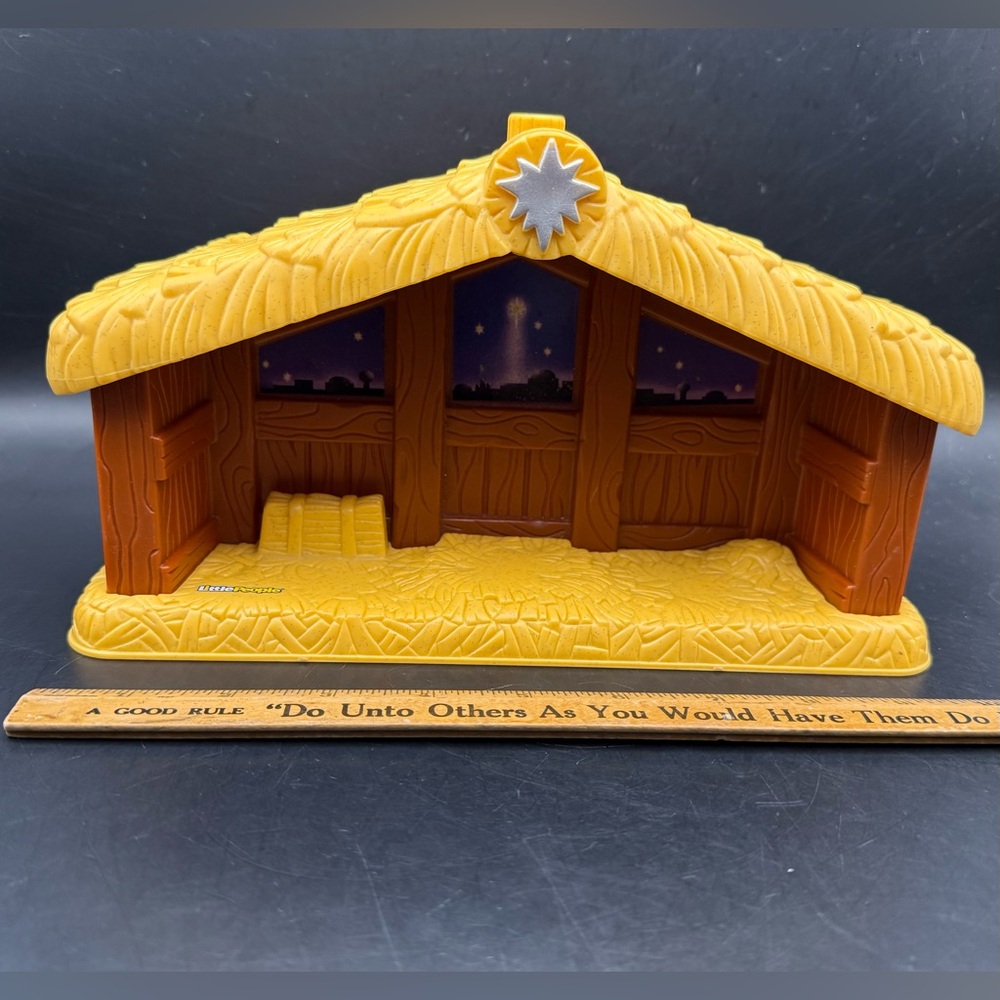 2002 Fisher Price Little People Nativity Stable Replacement Christmas Barn - Picture 2 of 11